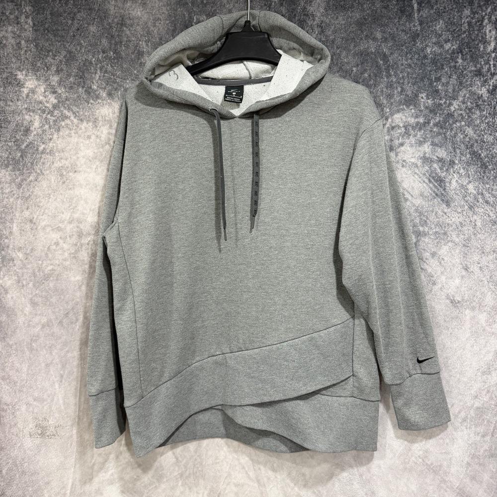 Nike Dri-FIT Men's Medium Gray Pullover Hoodie Sweatshirt